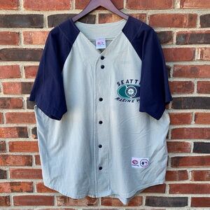 Vintage Seattle Mariners Baseball Jersey Shirt XL MLB